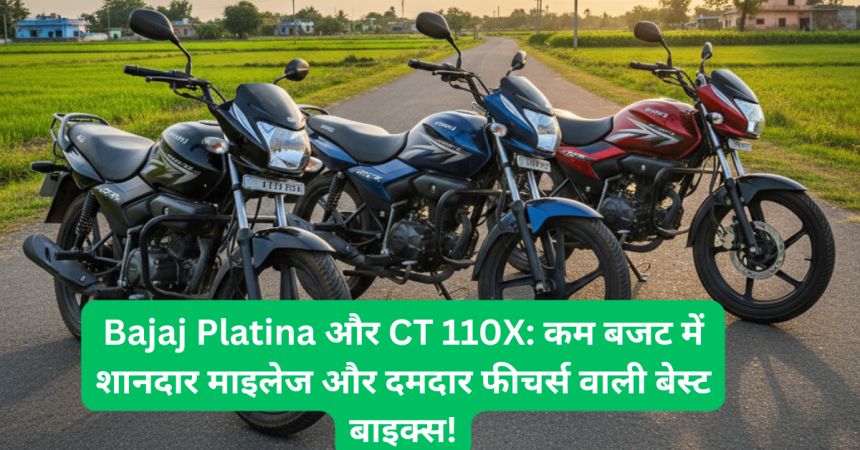 Bajaj Platina और CT 110X: कम बजट में शानदार माइलेज और दमदार फीचर्स वाली बेस्ट बाइक्स!